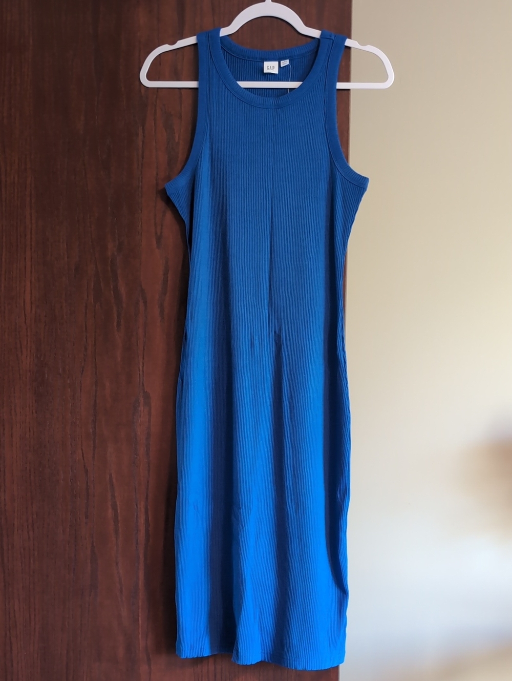 GAP Sleeveless Ribbed Midi Dress